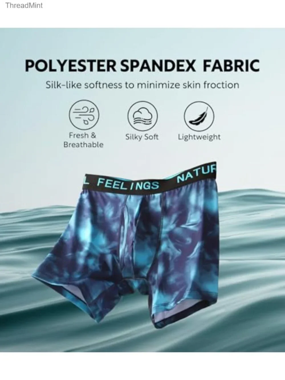 Mens Athletic Boxer Briefs 5 Pack Polyester Spandex Tag Free No Ride Up